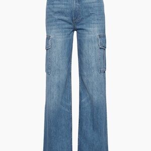 Denim Forum Aritiza Farrah Hi-Rise Cargo Jean - Size 28